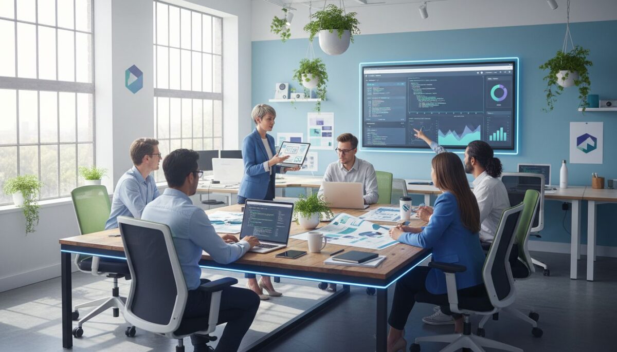 professional web agency office