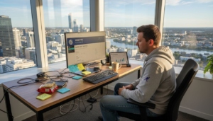 WordPress developer updating local SEO website