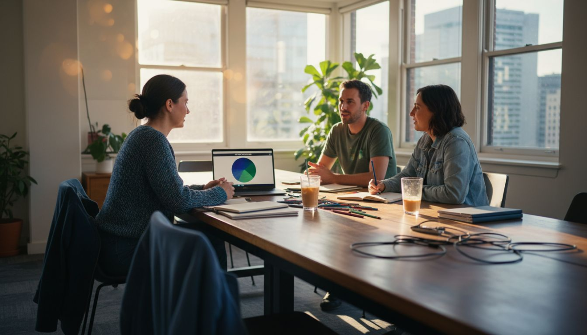 Web designers discuss colour palettes